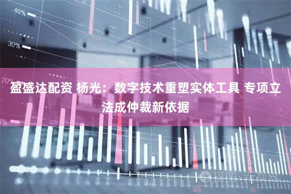 盈盛达配资 杨光：数字技术重塑实体工具 专项立法成仲裁新依据